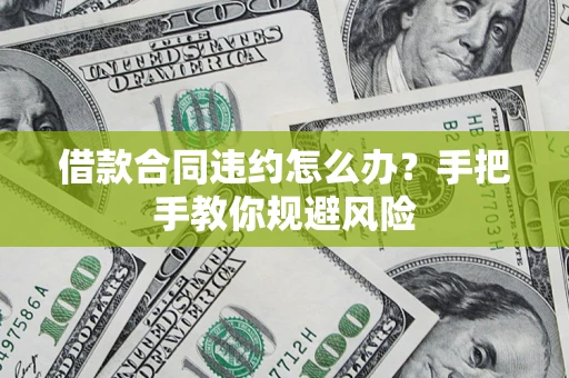 武汉借款合同违约怎么办？手把手教你规避风险