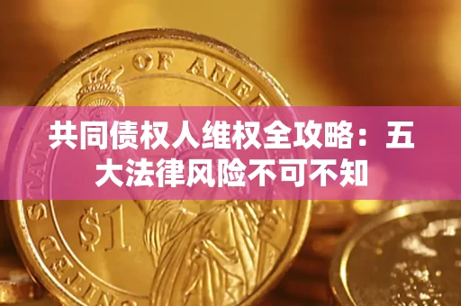 武汉共同债权人维权全攻略：五大法律风险不可不知