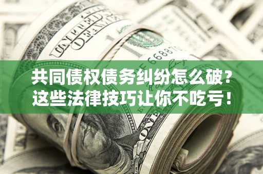 武汉共同债权债务纠纷怎么破？这些法律技巧让你不吃亏！