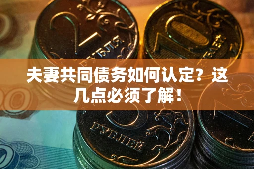 武汉夫妻共同债务如何认定？这几点必须了解！