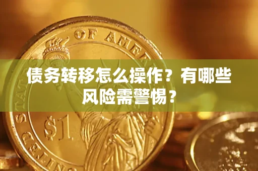 武汉债务转移怎么操作？有哪些风险需警惕？
