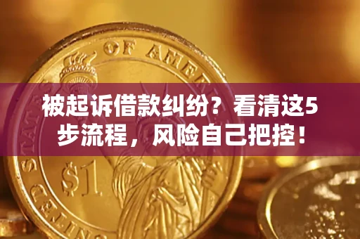 武汉被起诉借款纠纷？看清这5步流程，风险自己把控！