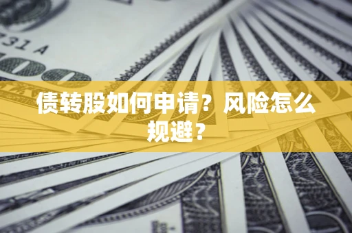 武汉债转股如何申请？风险怎么规避？